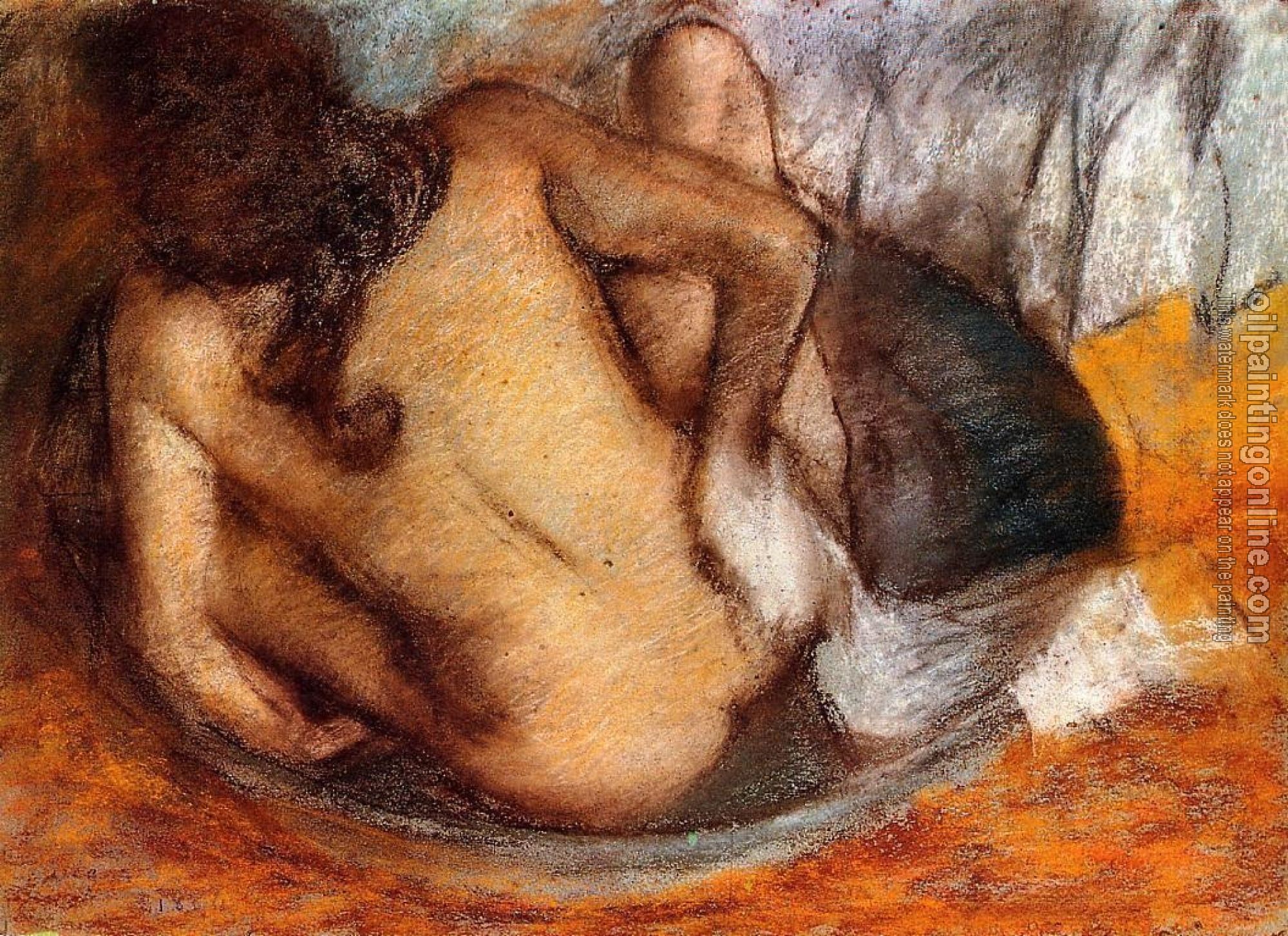 Degas, Edgar - Nude in a Tub